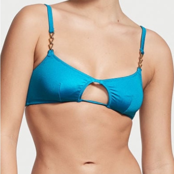 Victoria's Secret Other - VICTORIA'S SECRET SWIM Chain Strap Cutout Bikini Top small